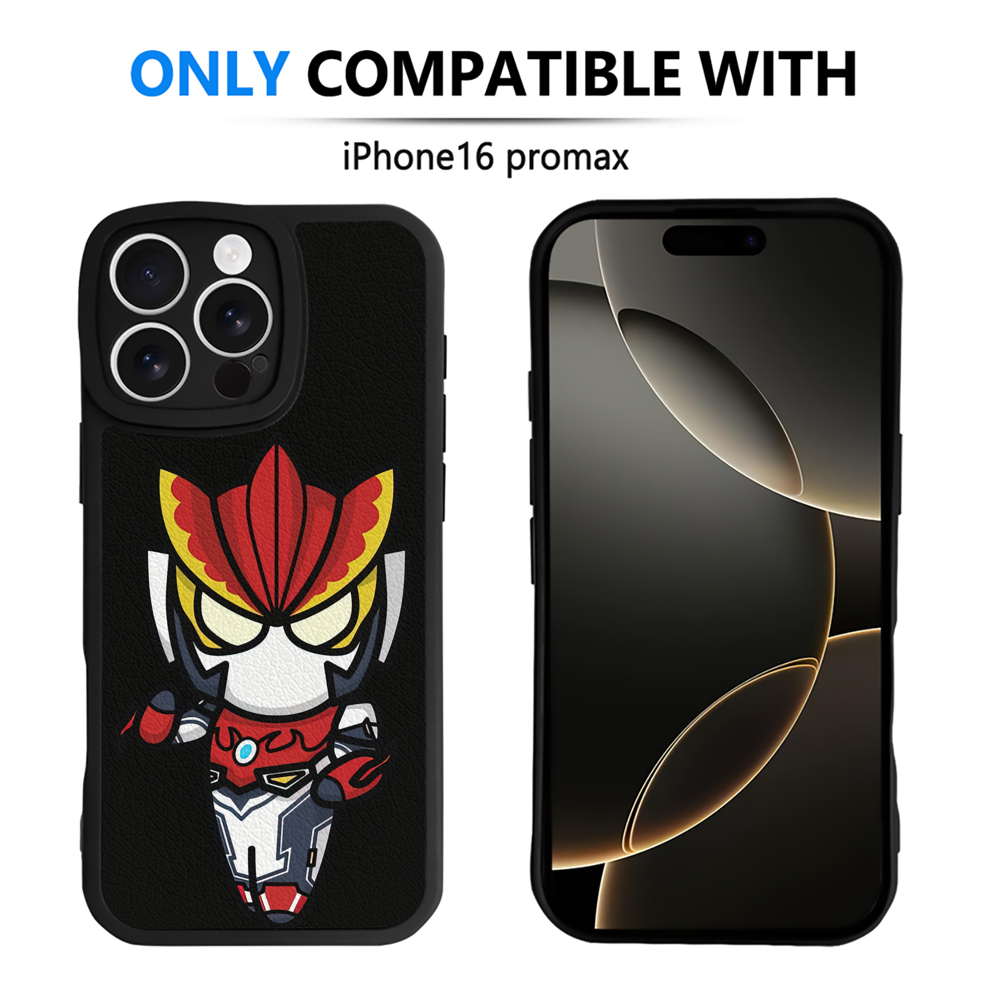 （画像用） ウルトラマン Ultraman 【iPhone 16シリーズ対応】シリコンスマホケース（レザー調） 材質：シリコン